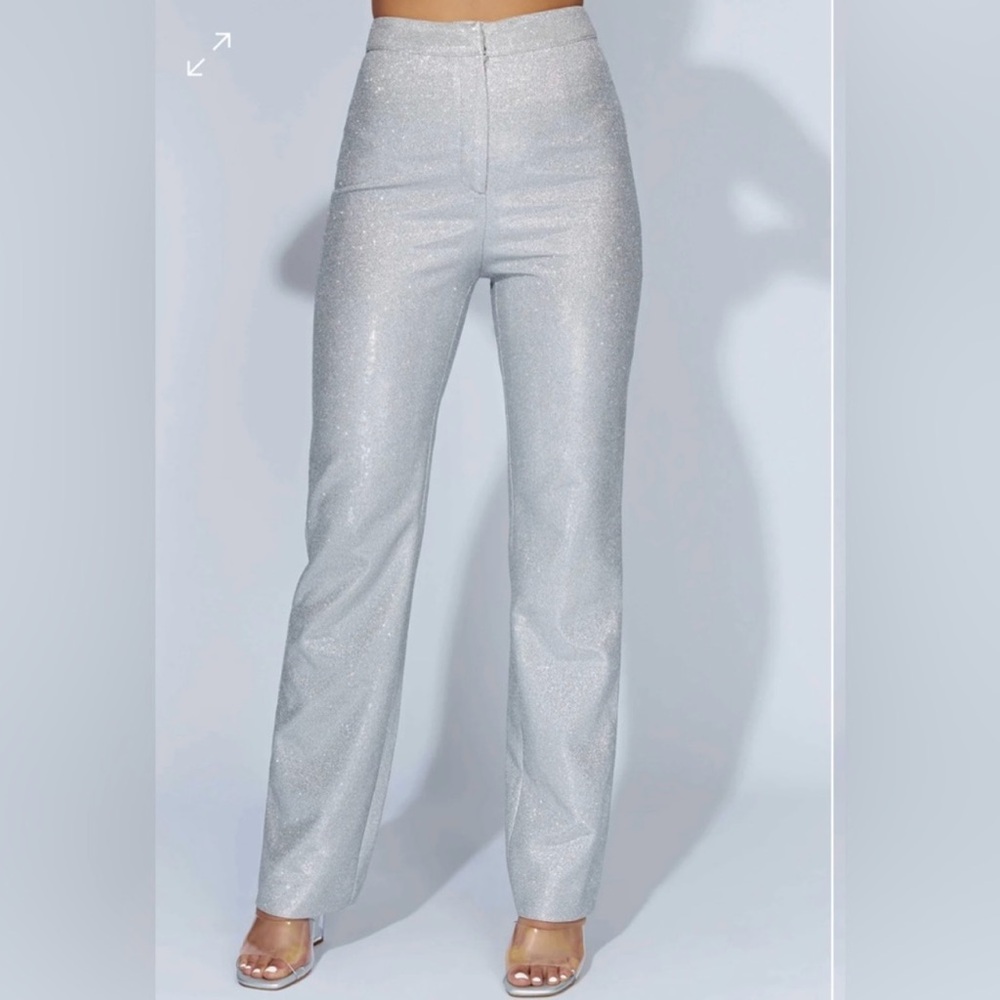MESHKI‎ Lisette Straight Leg Shimmer Pants